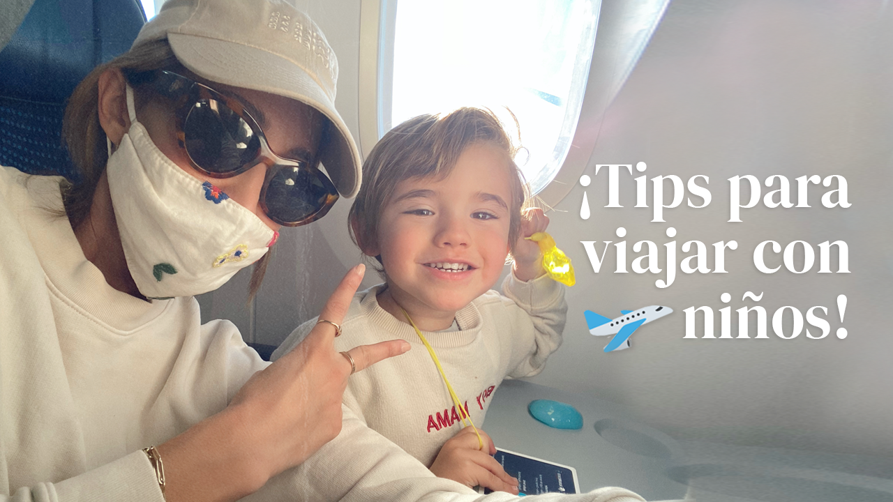 Tips para viajar en avión con niños